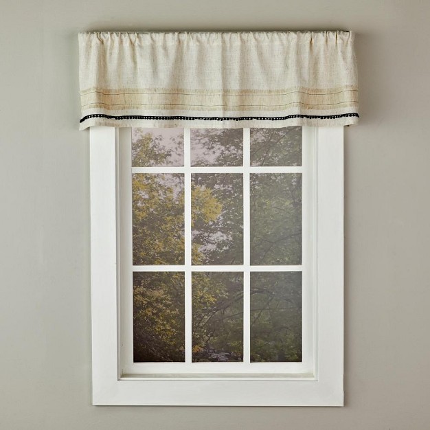 Rod Pocket Valance 56 quot X 13 quot Linen By Skl Home