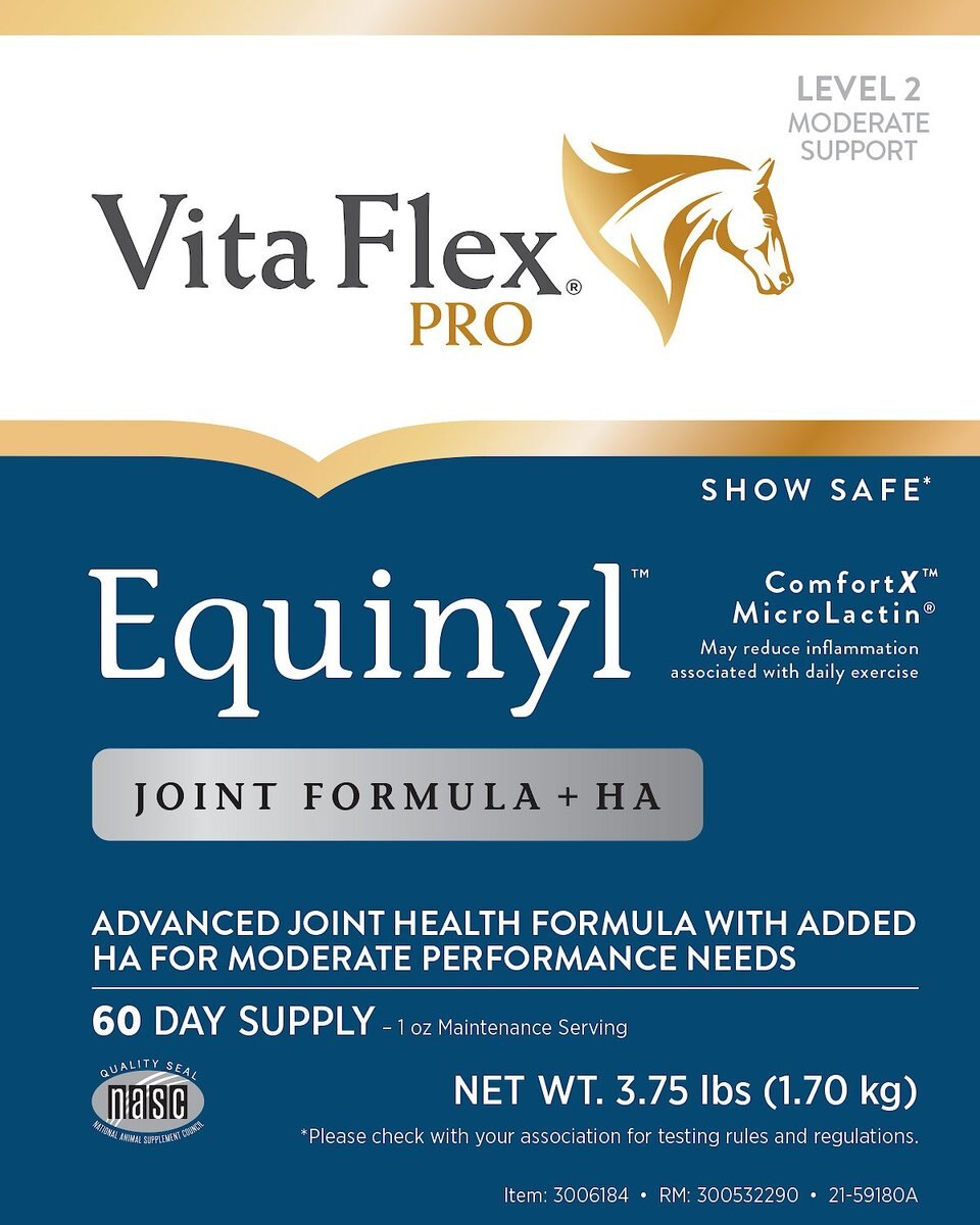 Vita Flex Pro Equinyl Joint Formula and Hyaluronic Acid Powder Horse Supplement