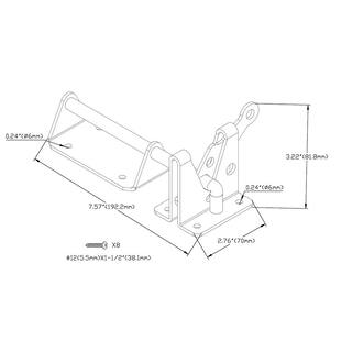 Everbilt Black Heavy Duty Gate Latch 15048