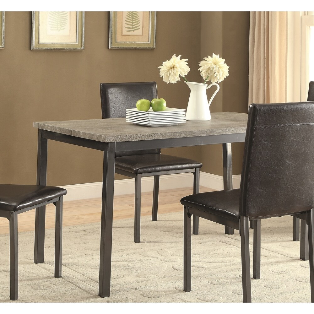 Coaster Furniture Garza Black Rectangular Dining Table