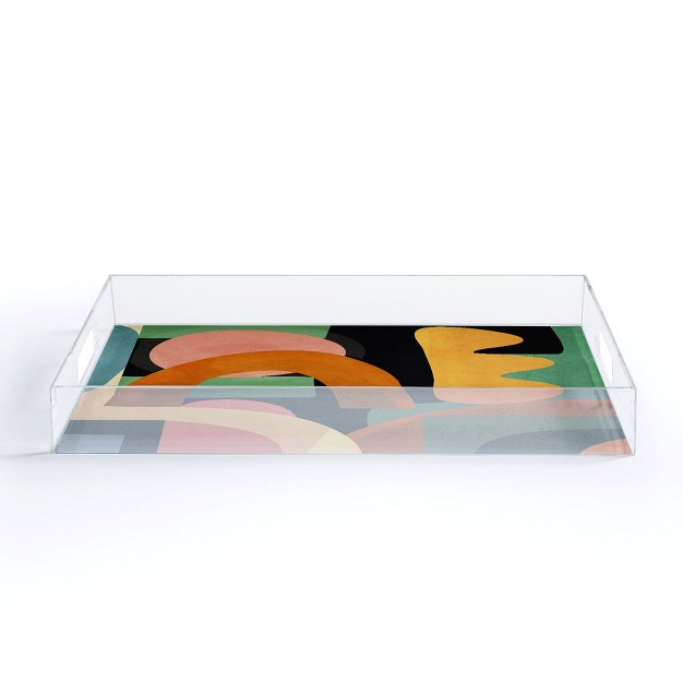 Nadja Minimal Modern Abstract 32 Acrylic Tray Deny Designs