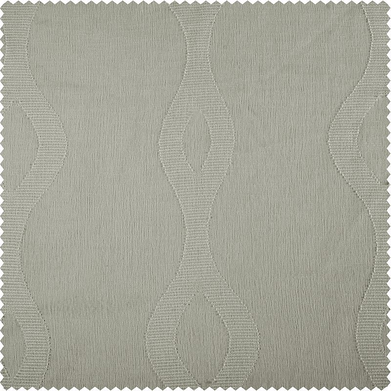 EFF 1-panel Vega Patterned Linen Sheer Window Curtain