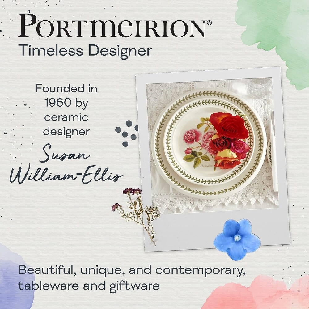 Portmeirion Botanic Roses Collection 3 Piece Dinnerware Set