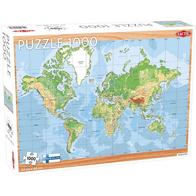 Tactic World Map 1000-pc. Puzzle