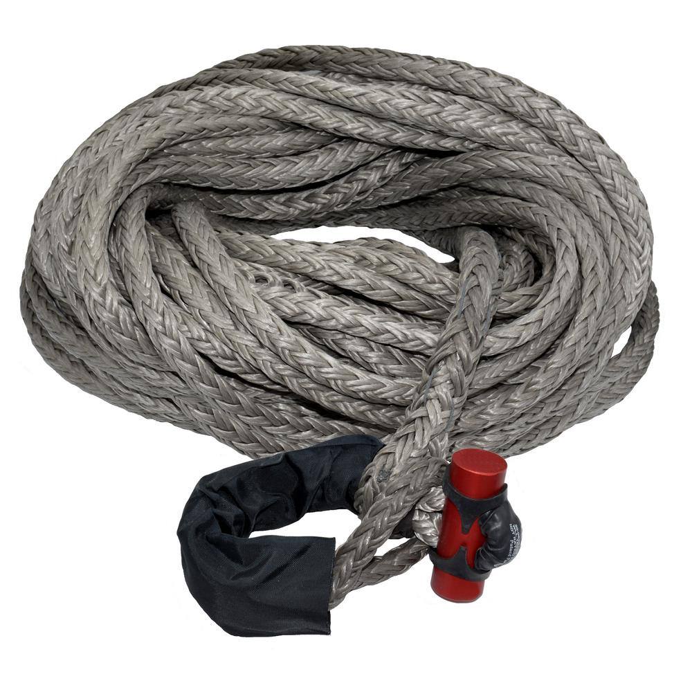 LockJaw 58 in. x 200 ft. Synthetic Winch Line with Integrated Shackle 20-0625200