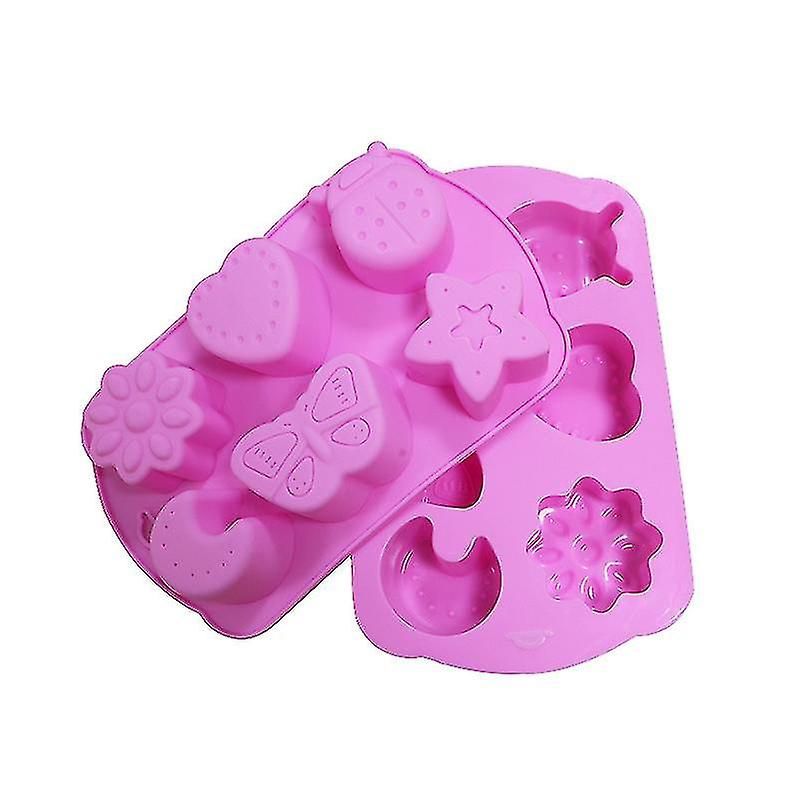 6 Holes 3d Animal Cake Silicone Mold Ice Tray Chocolate Mold