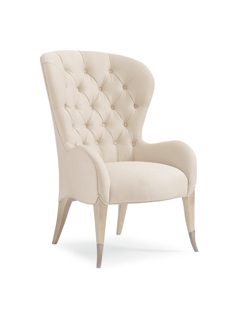 Inside Story Tufted Wingback Chair   Transitional   Armchairs And Accent Chairs   by Caracole  Houzz