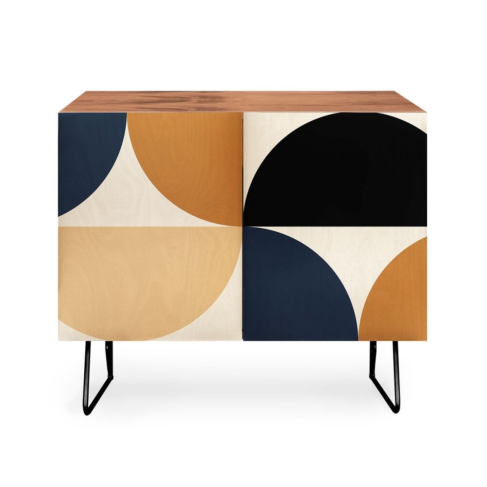 Colour Poems Gisela Geometric Line Pattern I Made to Order Credenza Cabinet