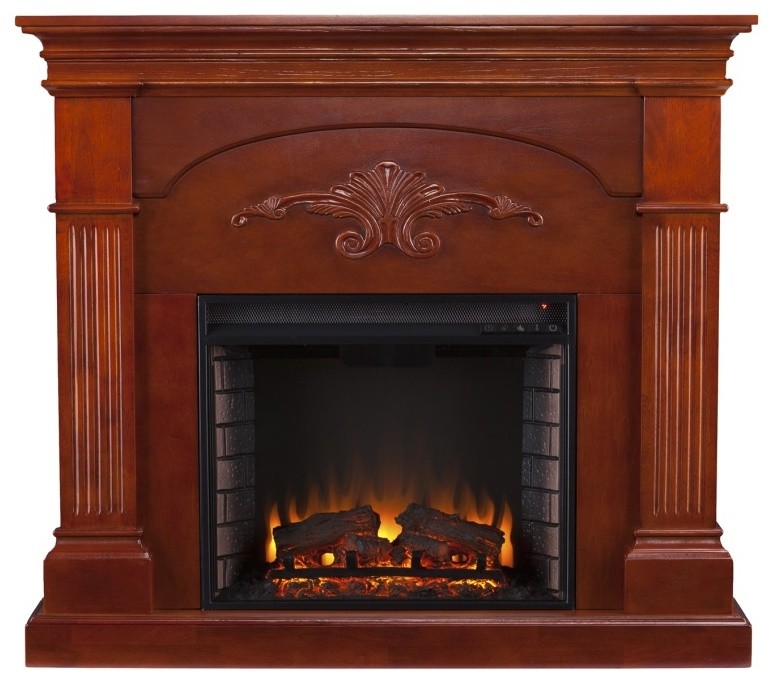 Sicilian Harvest Electric Fireplace   Traditional   Entertainment Centers And Tv Stands   by VirVentures  Houzz