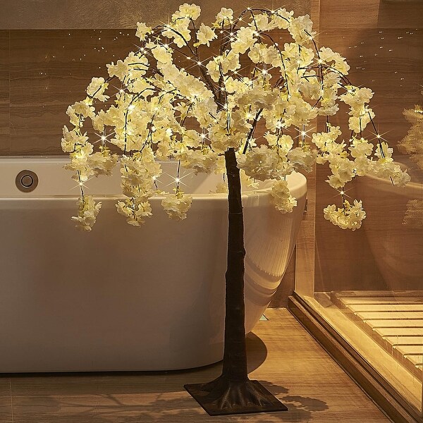 Cherry Blossom Tree with Fairy Lights