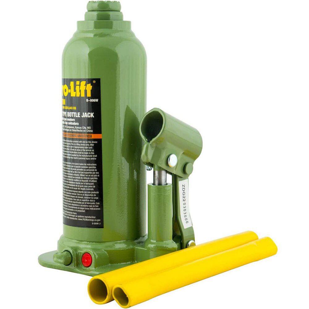 Pro-Lift 6-Ton Welded Bottle Jack with Side Pump ‎B-006W