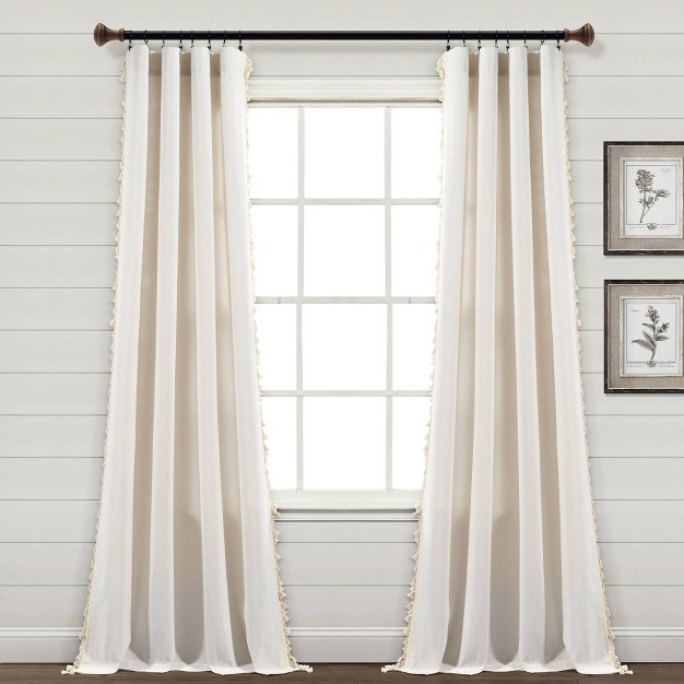 Linen Tassel Window Curtain Panel Lush D cor