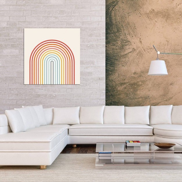 Minimalistic Rainbow By Show Me Mars Unframed Wall Canvas Icanvas