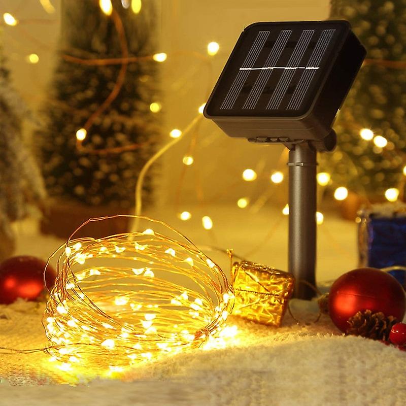 Solar String Fairy Lights 200m Christmas Lights Waterproof Outdoor Garland Solar Power Lamp Christmas For Garden Decoration