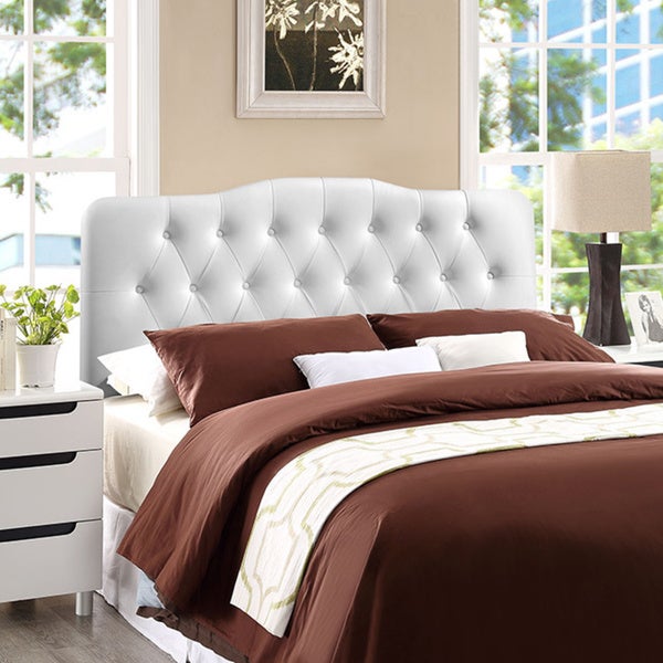 Silver Orchid Bow Full Vinyl Headboard - - 20370353