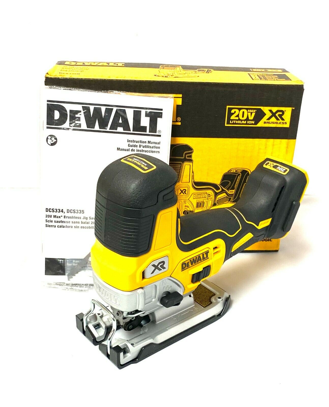 DeWALT DCS335B 20-Volt 1-Inch Brushless Barrel Grip Jig Saw， Bare Tool