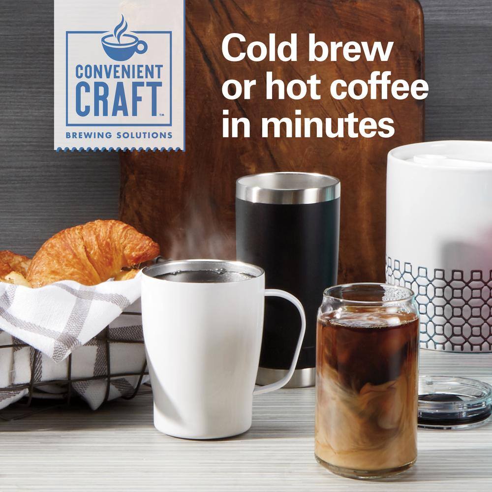 Hamilton Beach 2-Cup Black Convenient Craft Rapid Cold Brew and Hot Drip Coffee Maker 42501