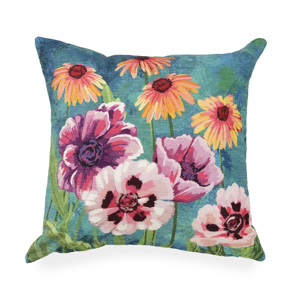 Liora Manne Illusions Dream Garden Indoor Outdoor Throw Pillow