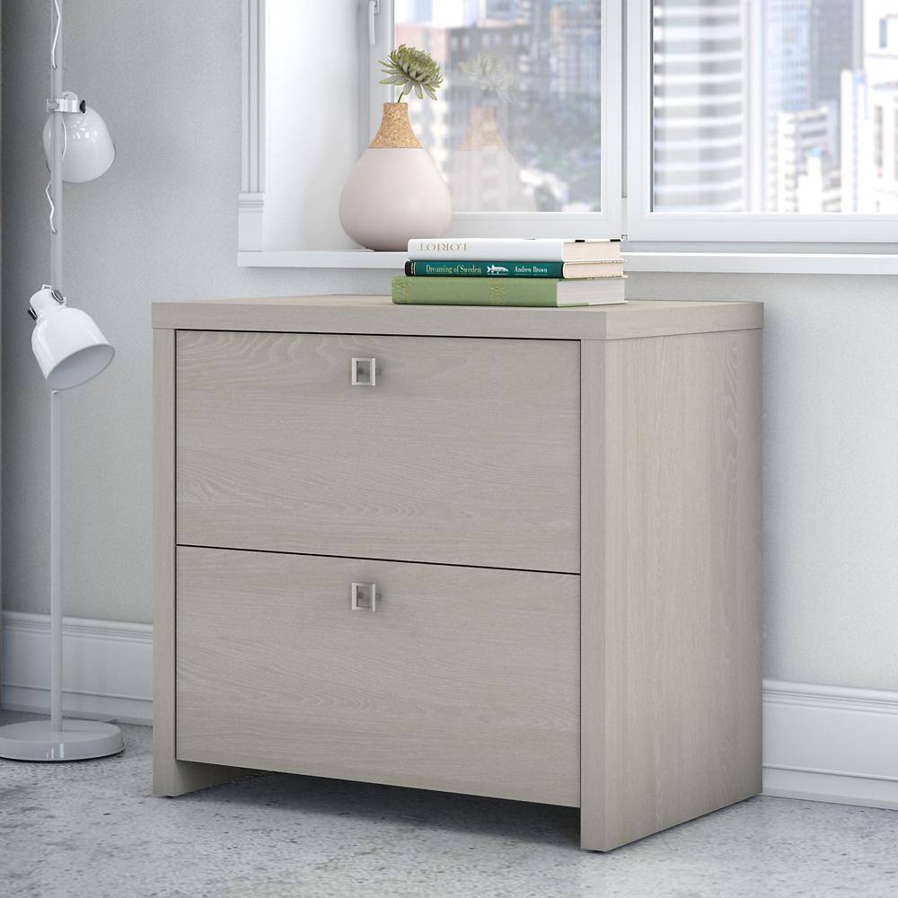 kathy ireland Echo Gray Sand Lateral File Cabinet KI60202-03