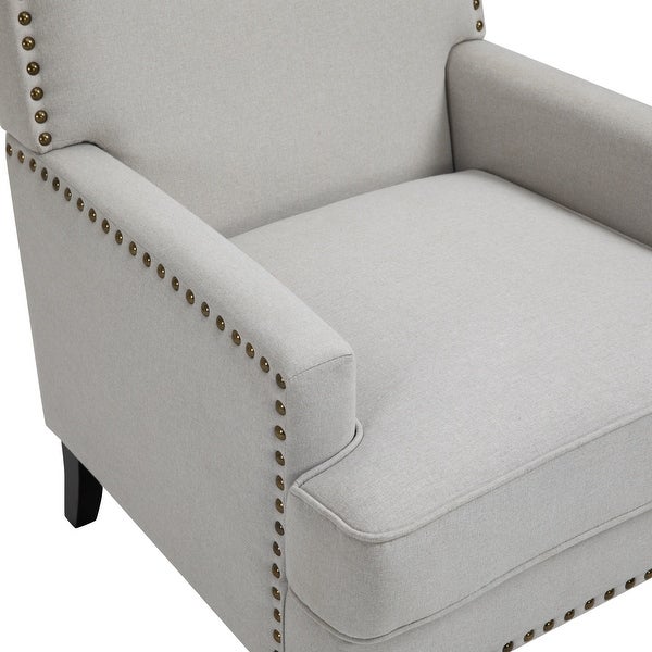 Modern Nailhead Accent Chair