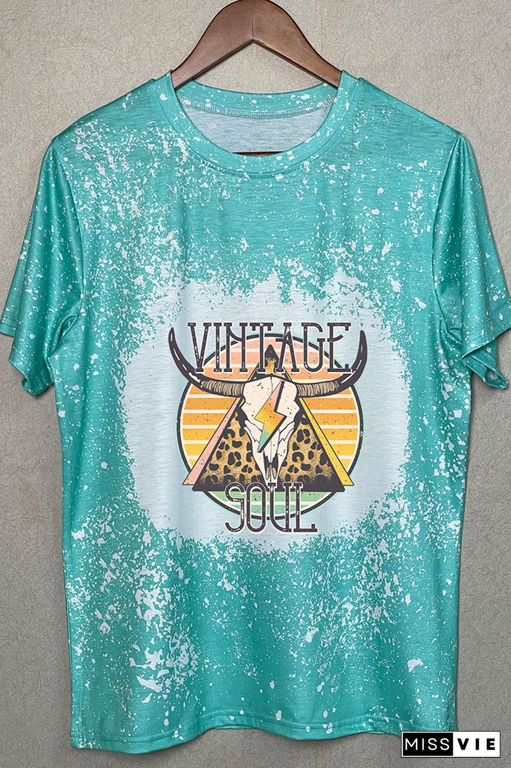 Vintage Soul Longhorn Retro Graphic Tee Wholesale