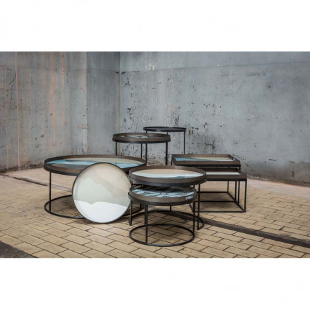 Set de tables basses à plateaux ronds L/XL Round Tray Profile Ethnicraft - Mobilier intérieur - Mobilier - GRIIN