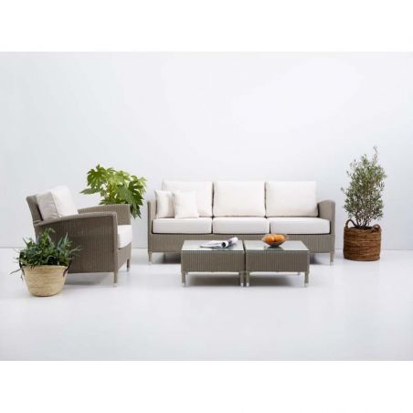 Fauteuil salon de jardin VINCENT SHEPPARD - Fauteuil Lloyd Loom outdoor