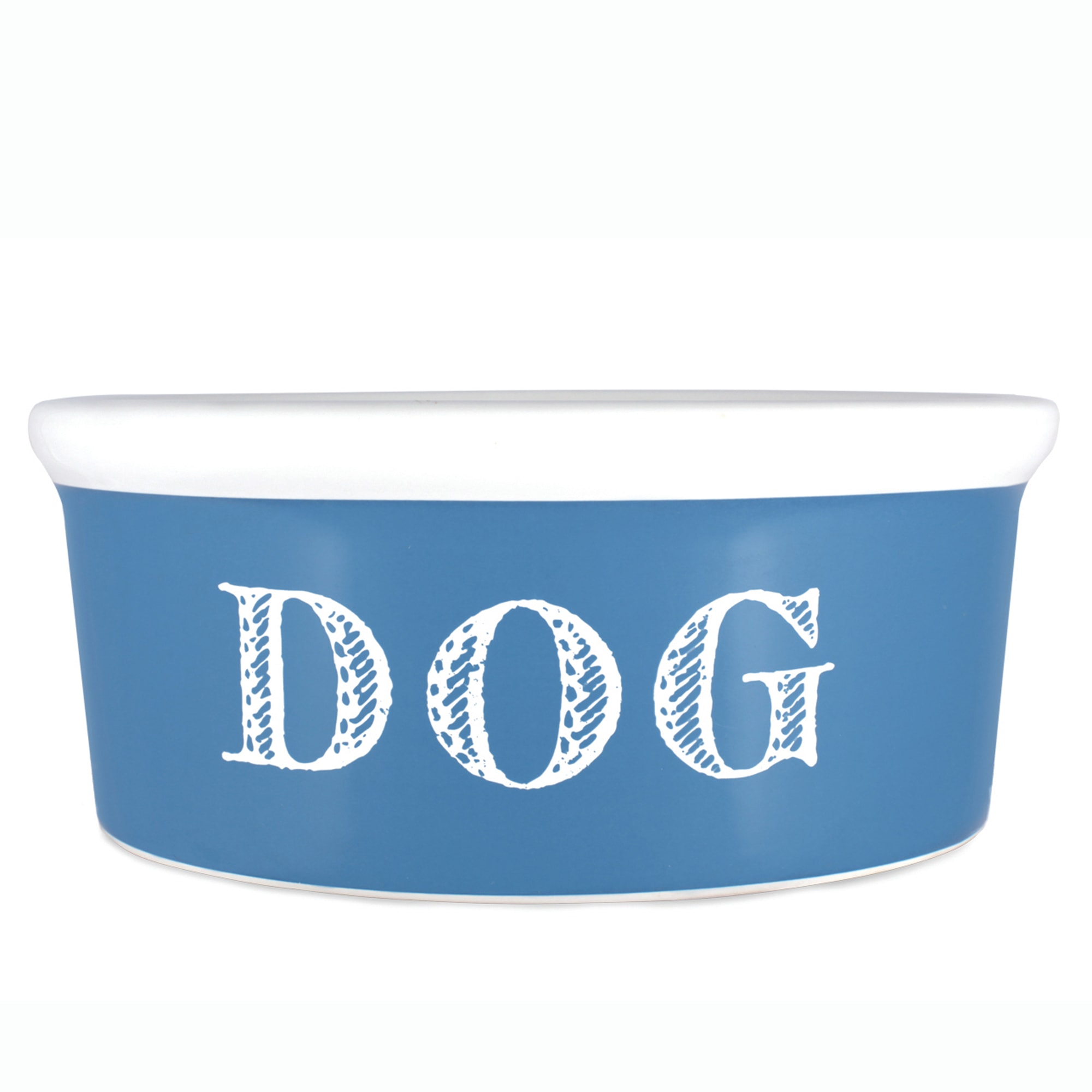 HARRY BARKER Blue Cape Cod Dog Bowl， Medium