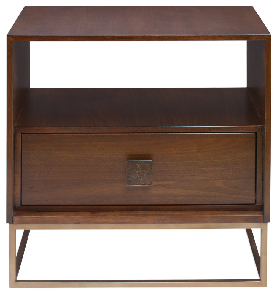 Uttermost Bexley Walnut Side Table   Contemporary   Side Tables And End Tables   by Innovations Designer Home Decor  ampAccent Furniture  Houzz