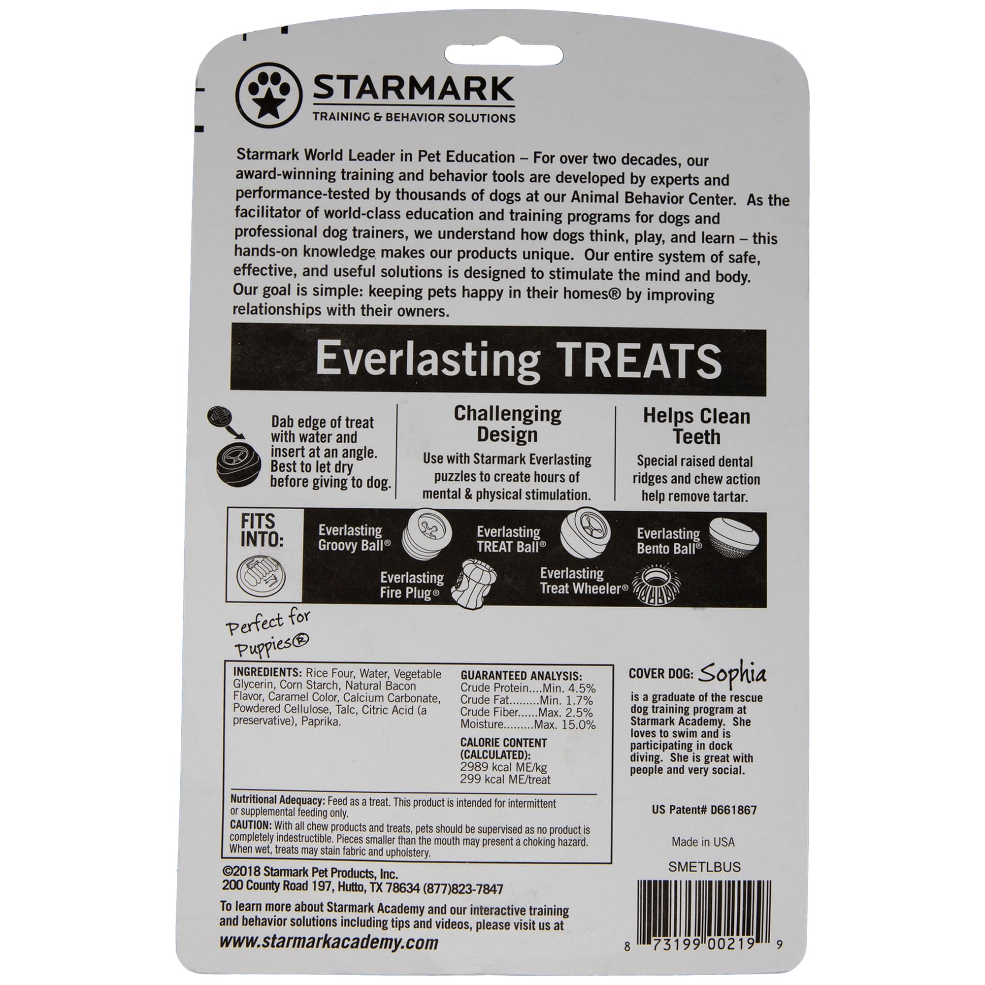 Starmark Everlasting Bacon Dog Treats， 7 oz