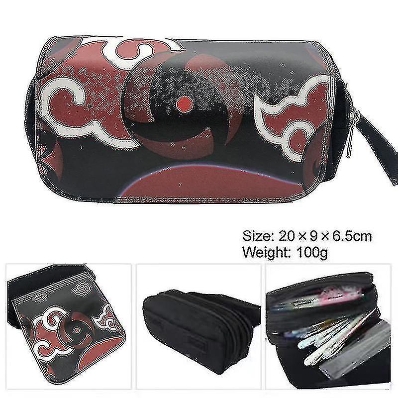 Naruto Pencil Case Double Zipper Student Pencil Case