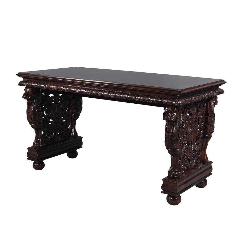 Design Toscano Effingham Gryphon Library Table