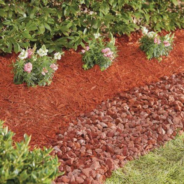 Vigoro 0.5 cu. ft. Bagged Red Lava Landscape Rock 64 Bags32 cu. ft.Pallet 54341V