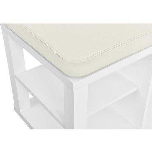 Ameriwood Home Parsons Storage Bench, Multiple Colors - white