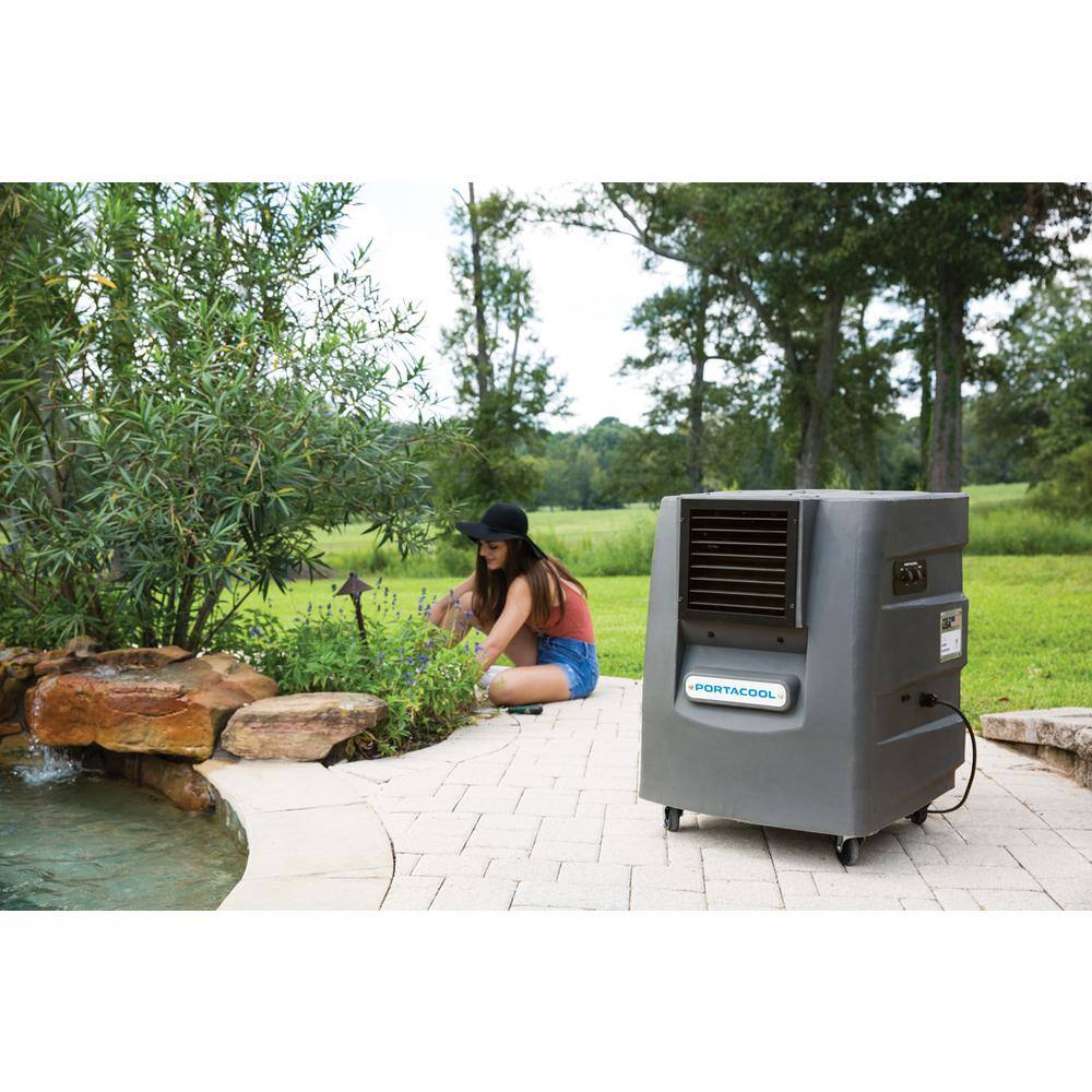 PORTACOOL Cyclone 1709 CFM 2-Speed Portable Evaporative Cooler for 500 sq. ft. PACCY120GA1