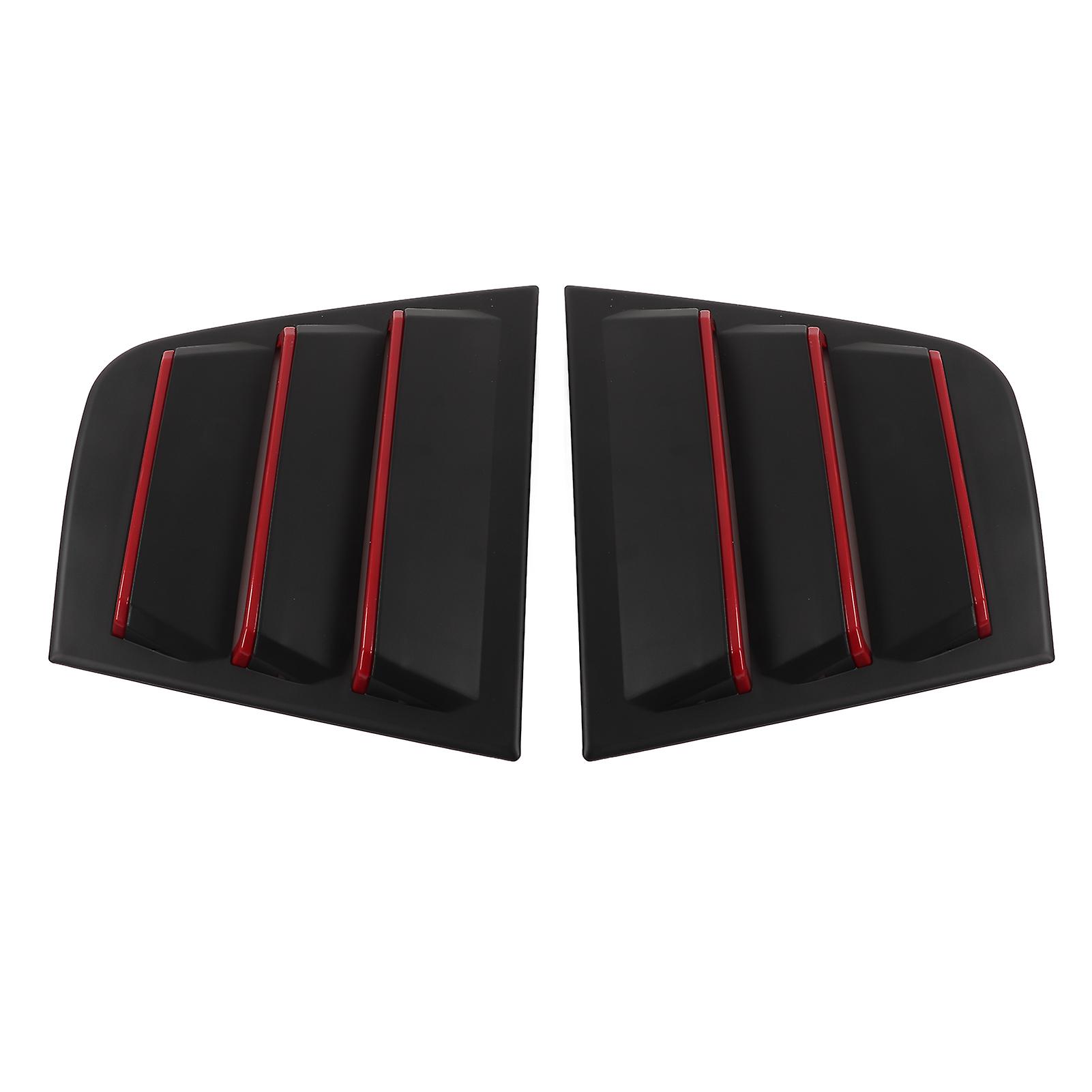 2pcs Side Window Louver Abs Wearproof Air Vent Scoop Shades Cover Replacement For Dodge Charger 20112021black White