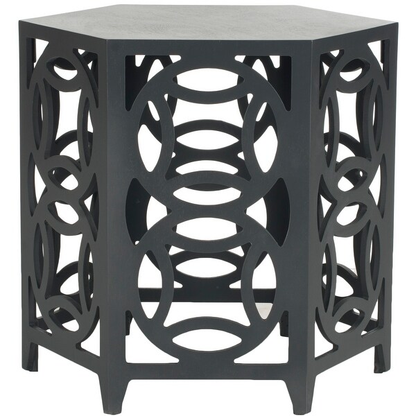 SAFAVIEH Natanya Charcoal Grey Side Table - 22.8