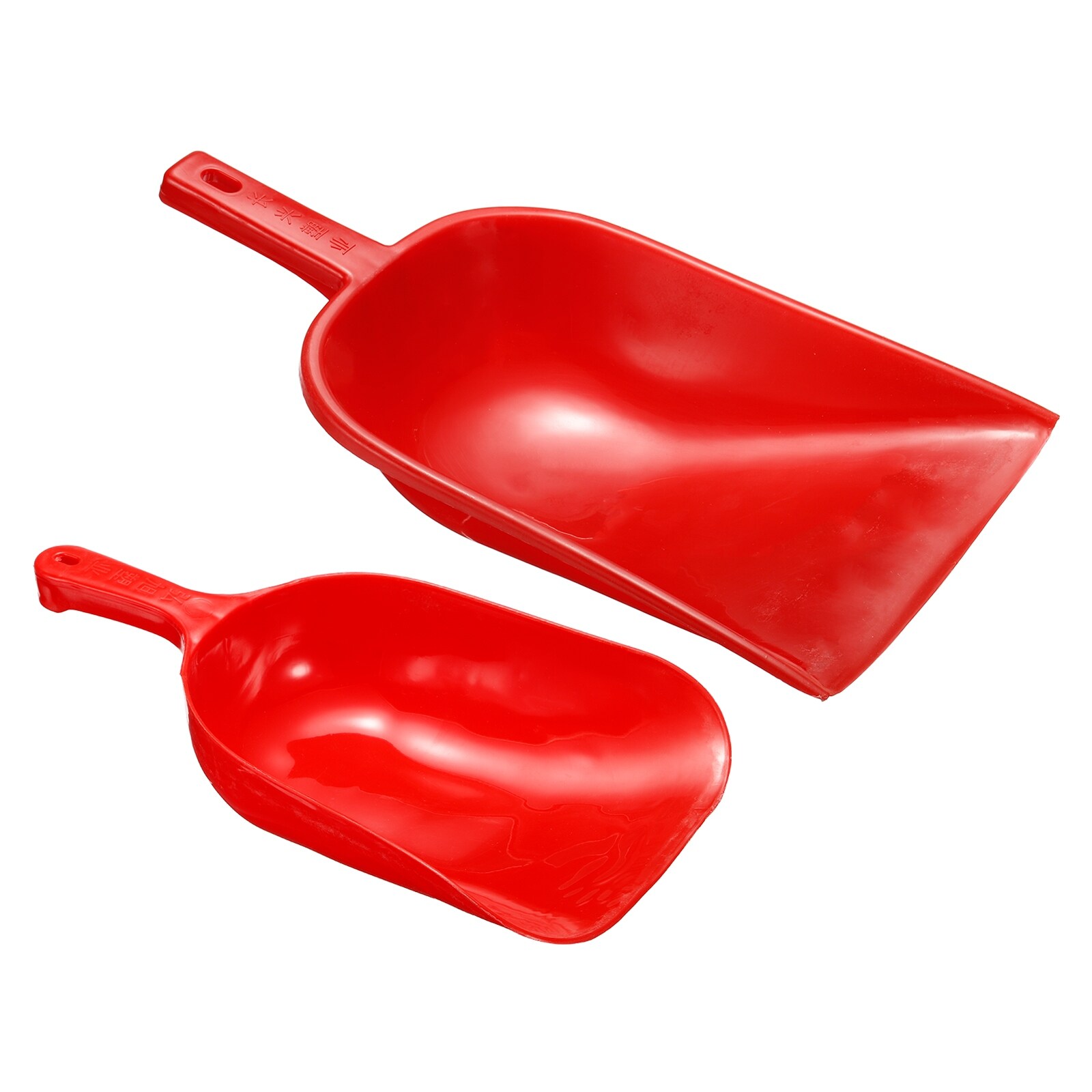 1Set Feed Scoop PP Flour Cereal Sugar Utility Handle Shovel Red