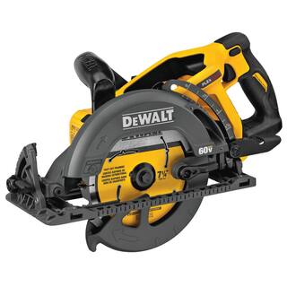 DW FLEXVOLT 60V MAX Cordless Brushless 7-14 in. Wormdrive Style Circular Saw and (1) FLEXVOLT 6.0Ah Battery DCS577W606