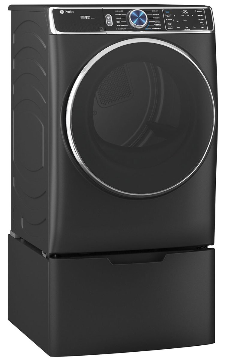 GE Profile ADA 7.8 Cu. Ft. Carbon Graphite Smart Front Load Electric Dryer With Steam And Sanitize Cycle