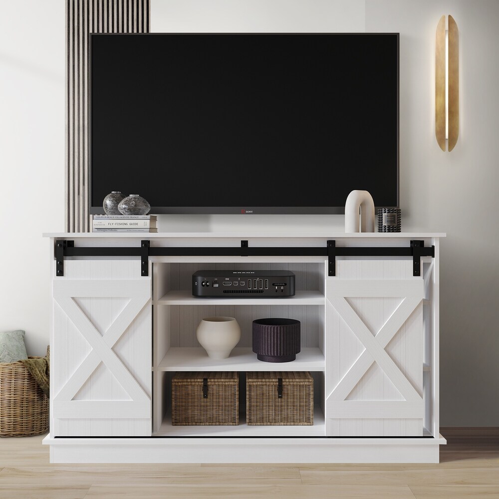 CraftPorch Vintage Style X shaped TV Stand Console