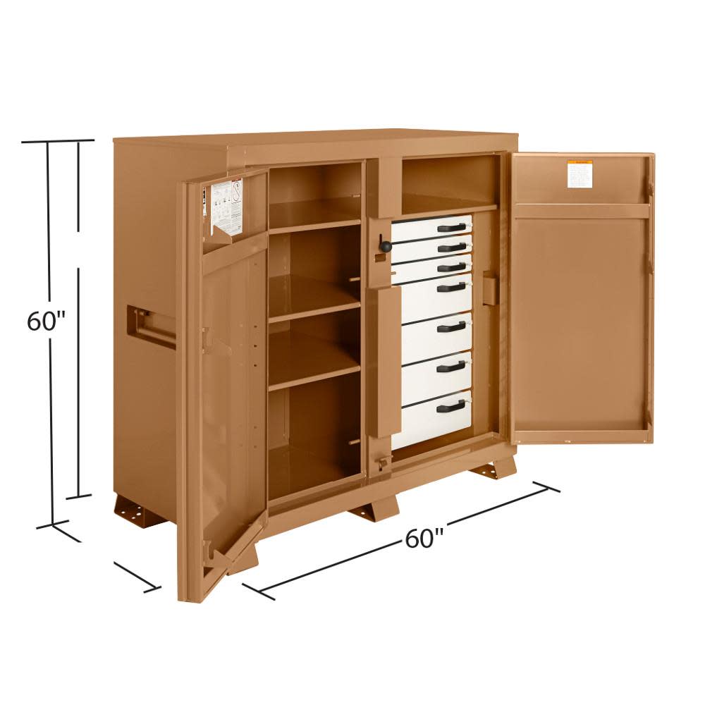 JOBMASTER® Cabinet， 54.9 Cu. Ft. Steel Jobsite Box ;