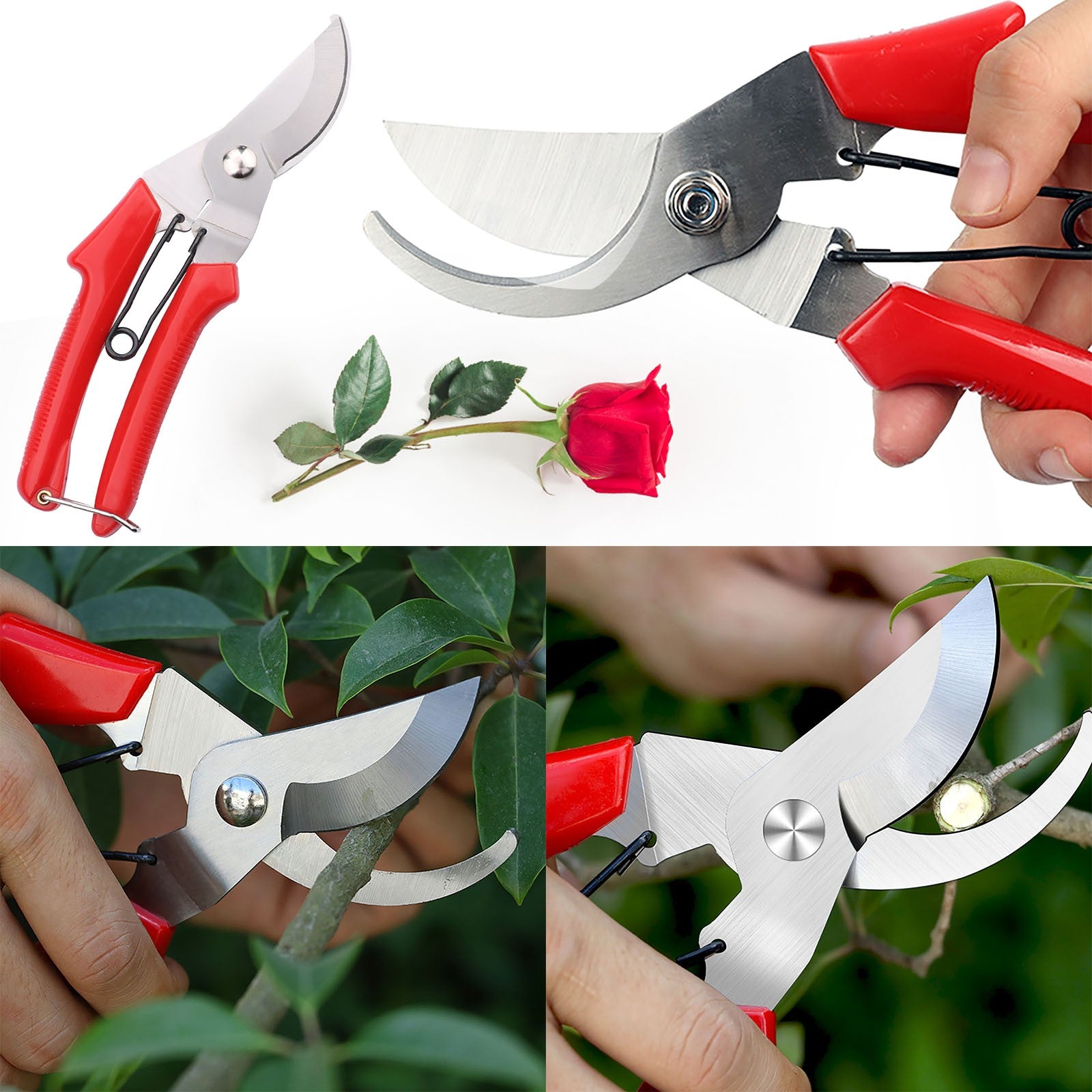 TOYFUNNY Pruning Shears, Professional Bypass Garden Shear Hand Pruners Gardening Shears Clippers For Plants