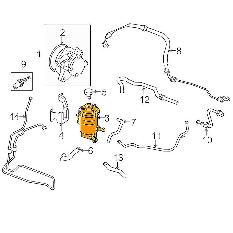 53701-s5d-a02 Power Steering Pump Oil Tank Fluid Reservoir Oil Tank Bottle For Es1 Es5 Es8 2001 - 2