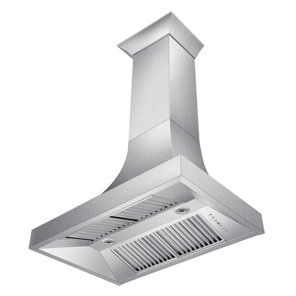 ZLINE Designer Series Fingerprint Resistant Stainless Steel Ducted Wall Range Hood