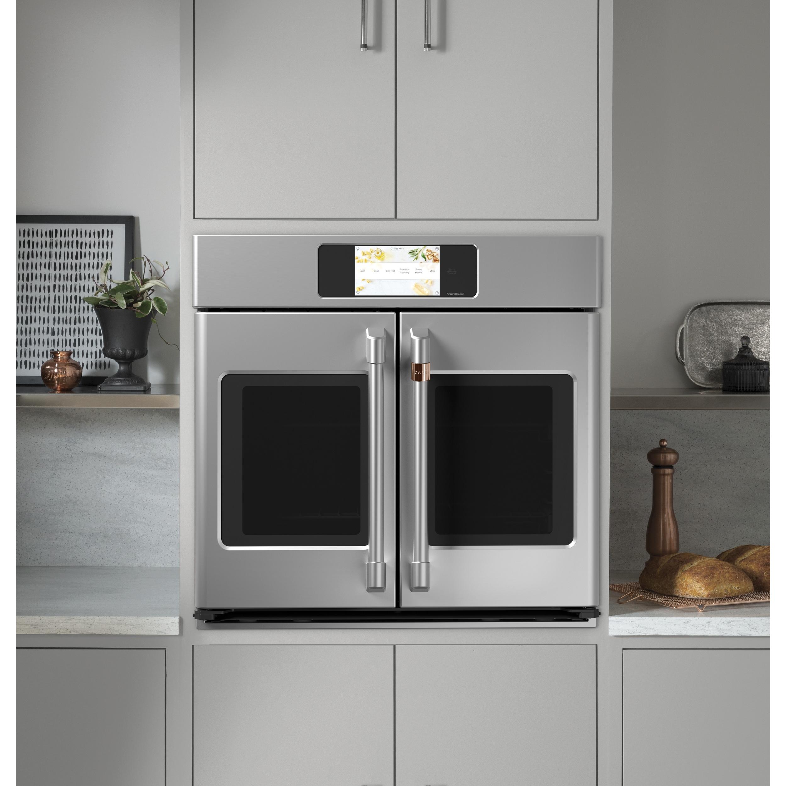 Caf¨¦ 30-inch, 5.0 cu.ft. Built-in Single Wall Oven with True European Convection with Direct Air CTS90FP2NS1