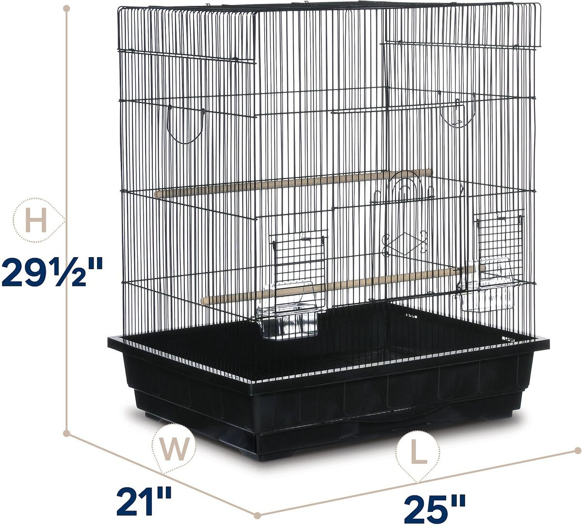 Prevue Pet Products Keet/Tiel Square Roof Bird Cage