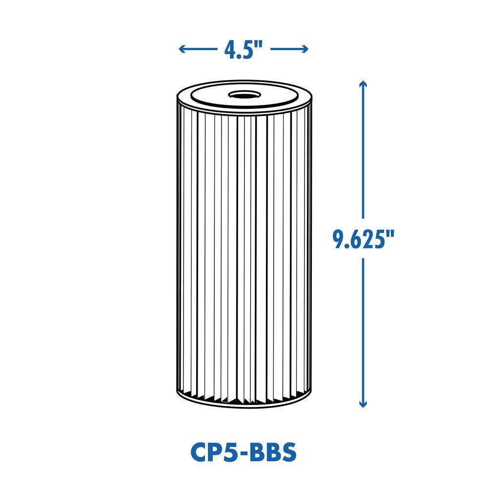 Culligan Universal 5-Micron Heavy-Duty Pleated Sediment Replacement Cartridge Water Filtration System CP5-BBS