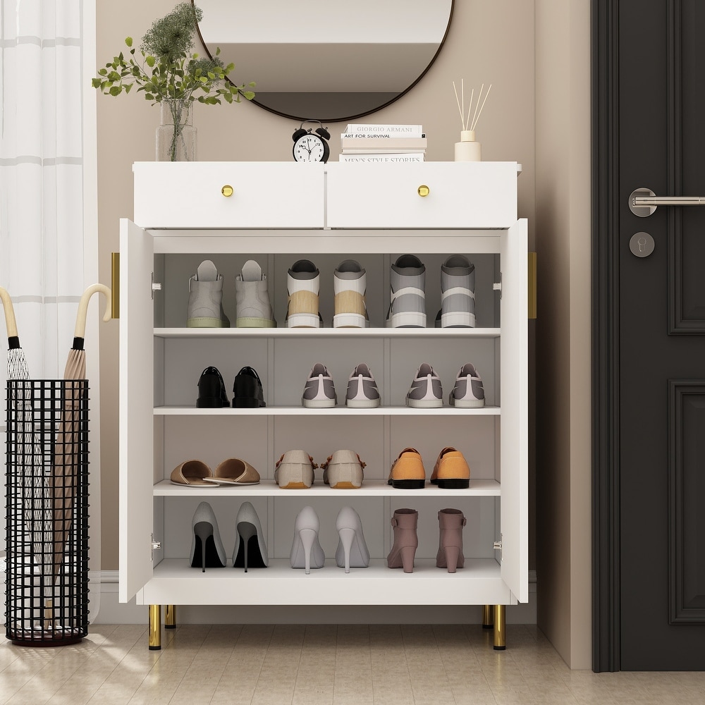 Shoe Storage Cabinet Freestanding Organizer Storage Cabinet Buffet