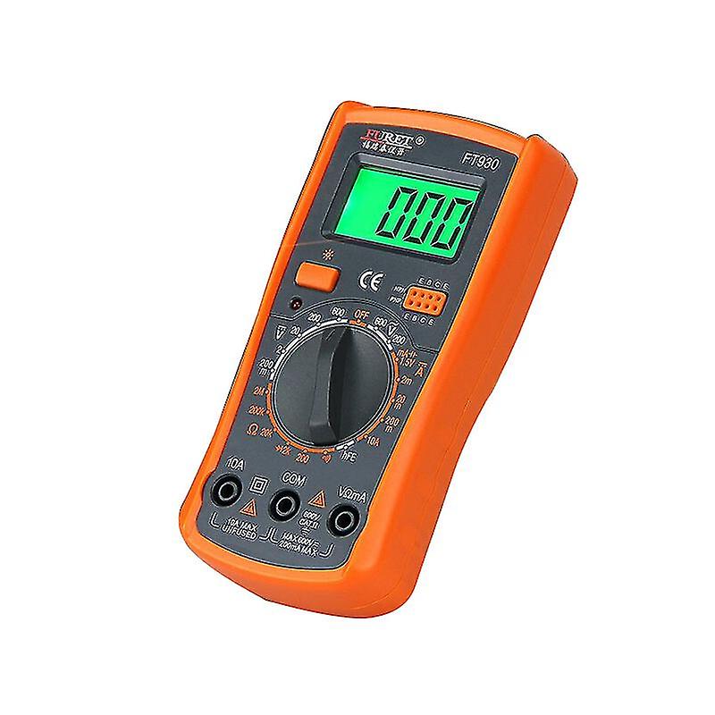 Lcd Digital Multimeter Voltmeter Ammeter Ohmmeter Volt Ac Dc Tester Leads Meter Current Tester